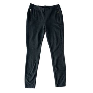 TOMMY HILFIGER WOMEN'S MORGAN STRETCH PONTE PANTS LEGGINGS IN DARK GREY SIZE  XS